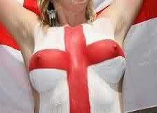 Supportrice de l'Angleterre...