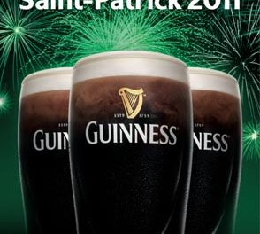 800 bars pour fêter la St Patrick avec Guinness