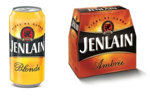 Les bières Jenlain Blonde et Ambrée relookées
