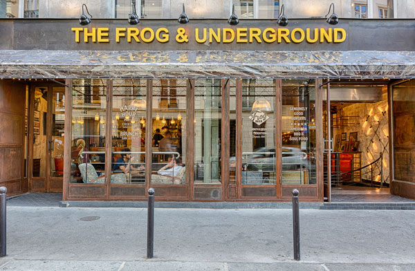 La devanture du Frog Underground