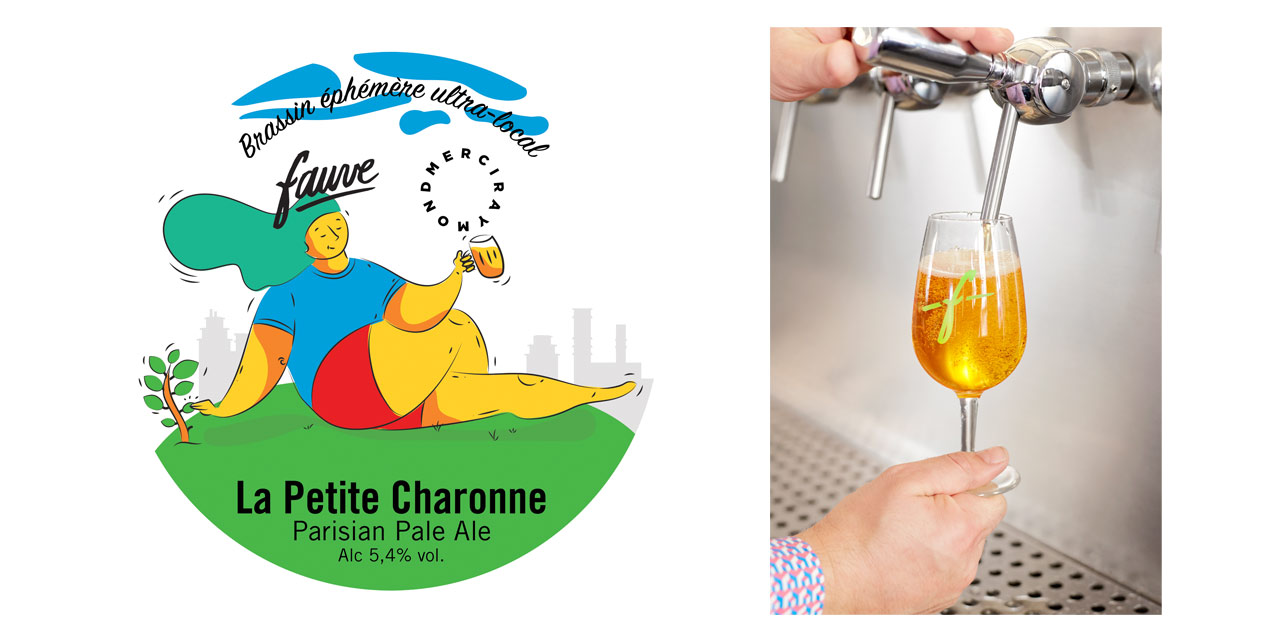 La Petite Charonne de Fauve, la bière au houblon frais parisien
