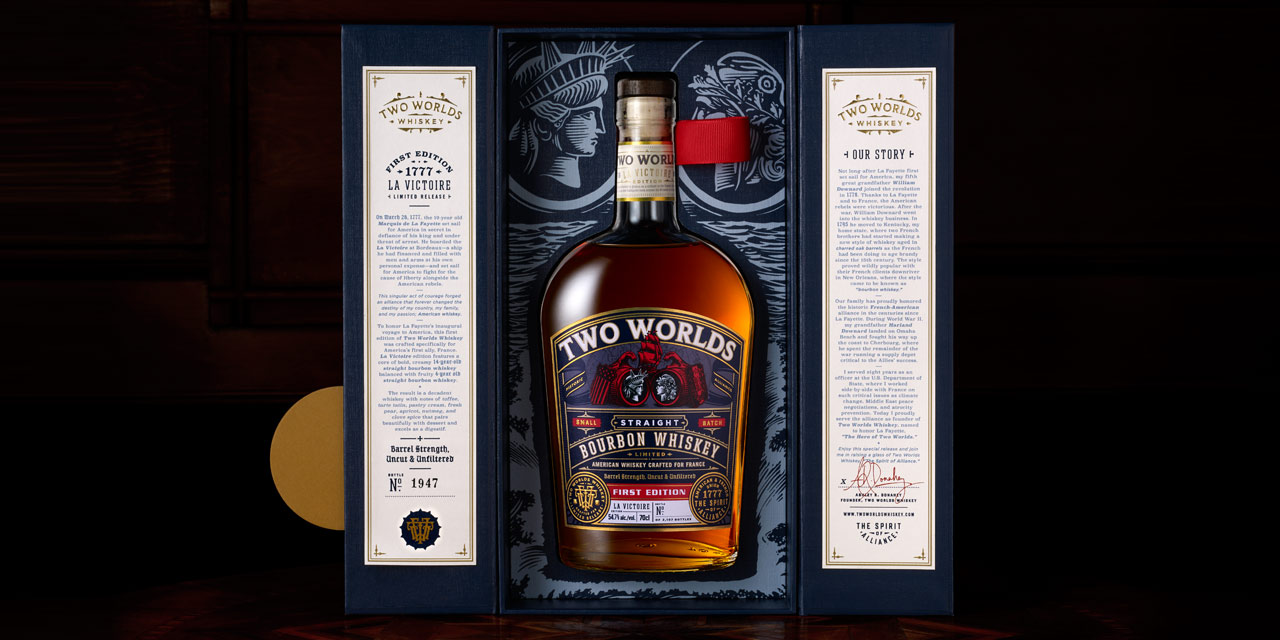 Two Worlds Whiskey lance un American Whiskey conçu pour la France
