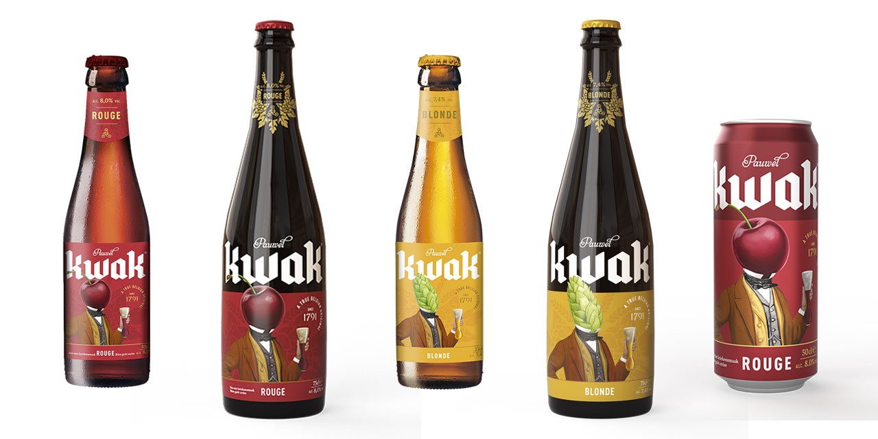 La bière belge Kwak déclinée en versions Rouge et Blonde !
