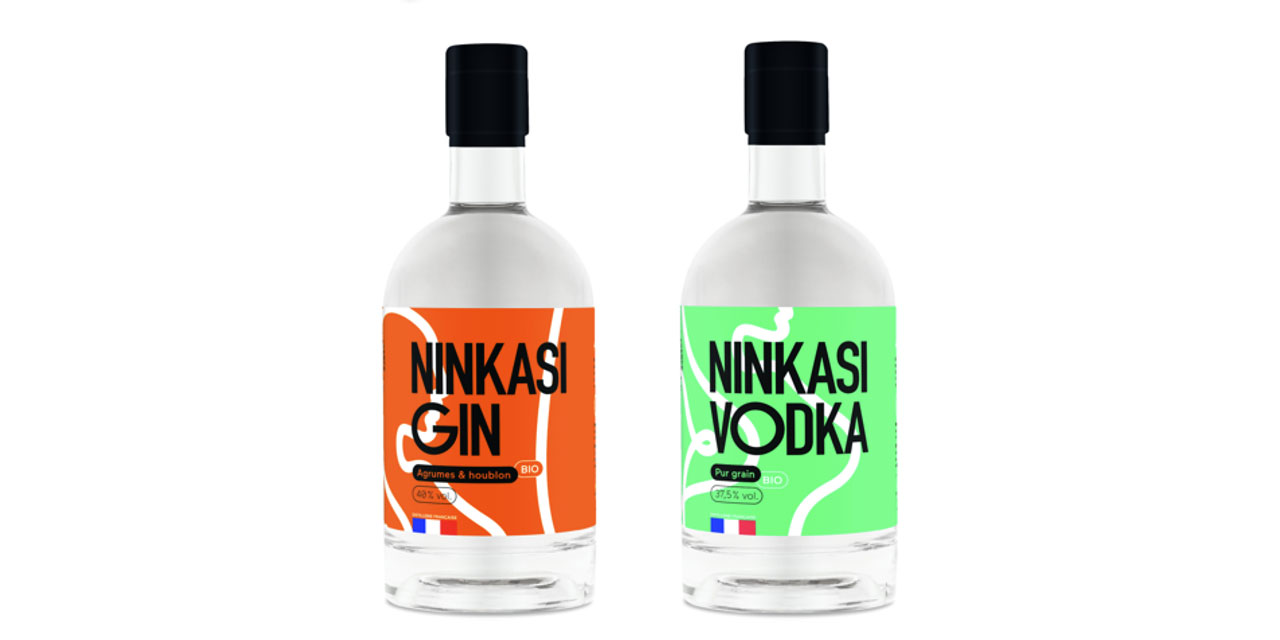 Le Gin et la Vodka Ninkasi qui complètent la gamme