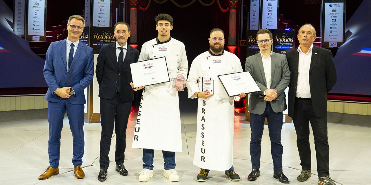 Deux apprentis brasseurs parmi les Rabelais des Jeunes Talents de la Gastronomie