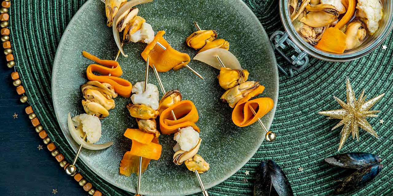 Pickles de moules irlandaises à la Guinness