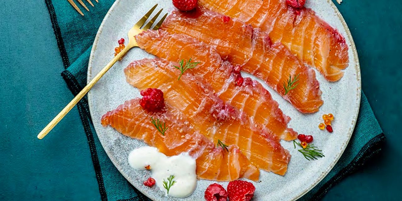 Saumon gravlax au whiskey irlandais