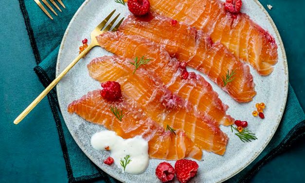 Saumon gravlax au whiskey irlandais