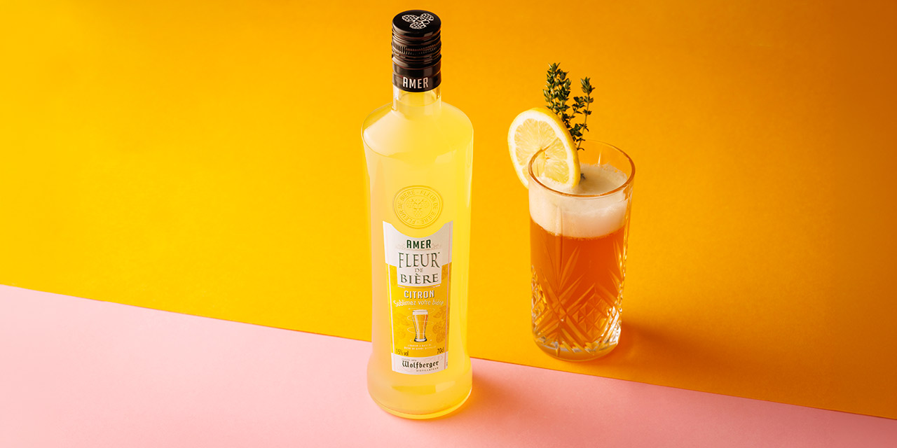 Wolfberger sort son Amer Fleur de Bière Citron
