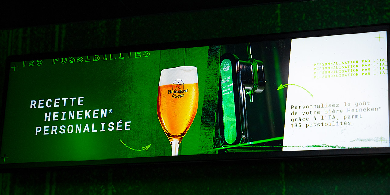 Bière personnalisée à l'IA par Heineken