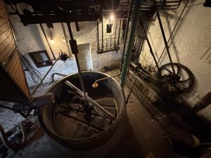 La cuve de brassage vue de haut