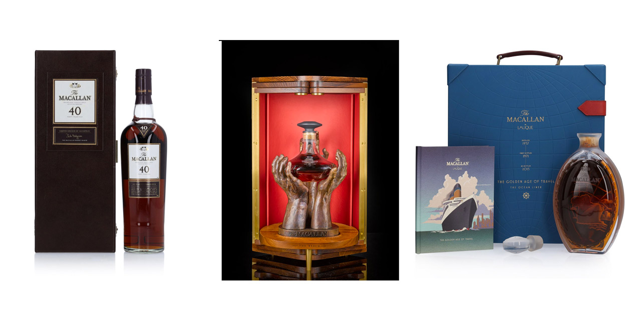Macallan 40 ans, 81 ans et Lallique